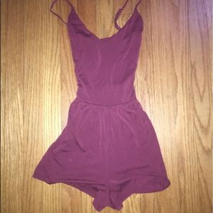Spaghetti strap romper